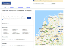 Tablet Screenshot of plaats.nl